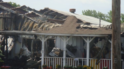 Destroyed AGWAY store around 11  
a.m.